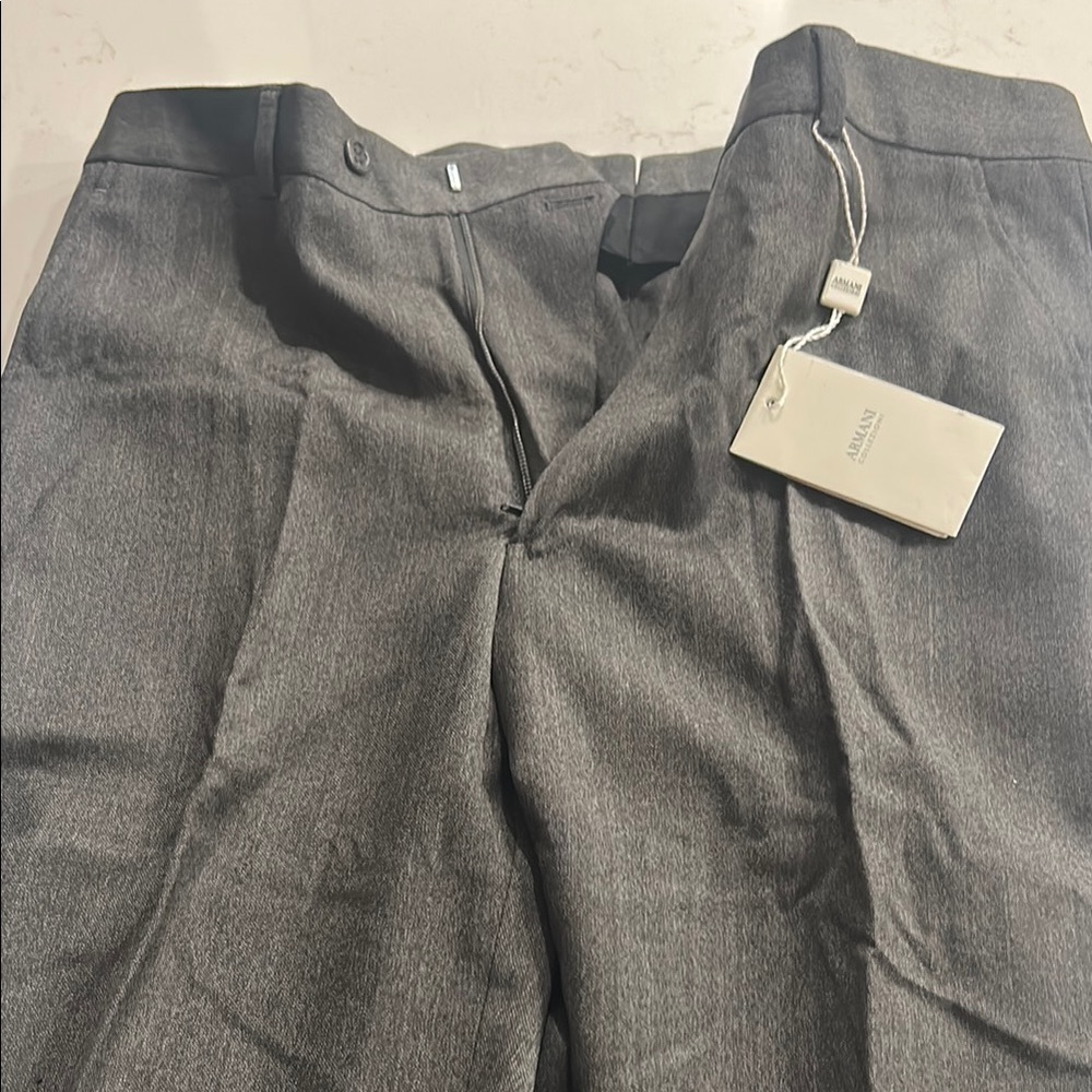 Armani Gray / Green Dress Pants